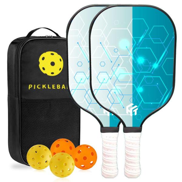 Paddle de pickleball de sport en plein air nord-américain certifié USAPA avec matériau en fibre de verre