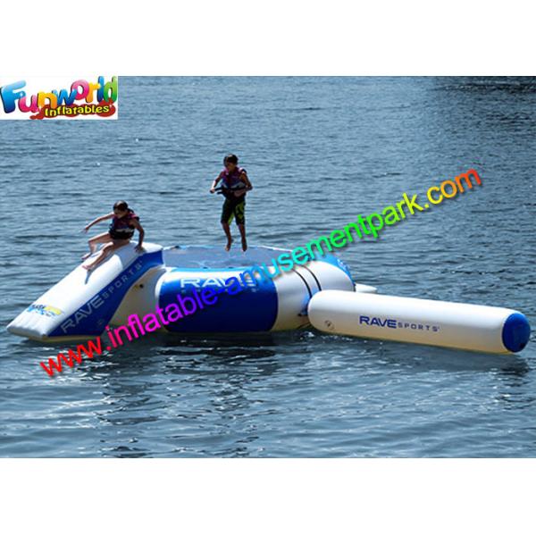 trampolín inflable del agua de la diversión de la aguamarina de los juegos del agua de la lona del PVC de los 0.90MM