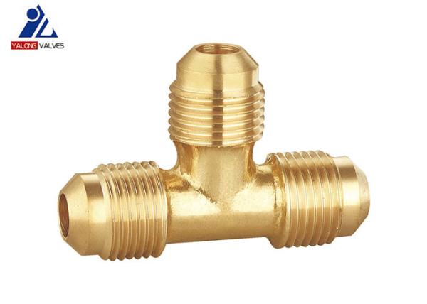 BS2779 Three Way Brass Fittings HPb 57 Brass T Connector
