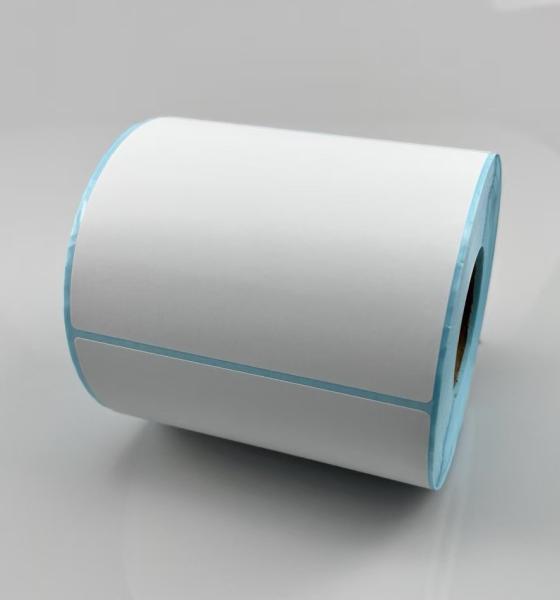 Direct Thermal Sticker DT Sticker for Barcode Printing with blue glassine liner