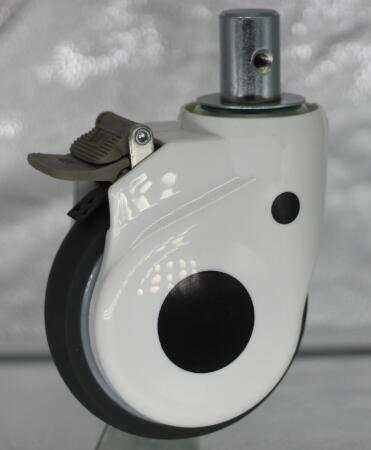 Рицинусы 5 дюймов TPR материальные медицинские катят рицинусы с больничной койкой пользы тормоза