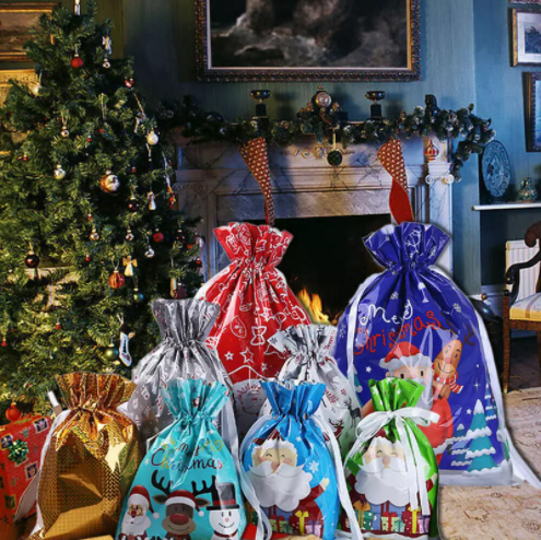 35×40cm LDPE CPE Holiday Gift Bag For Christmas