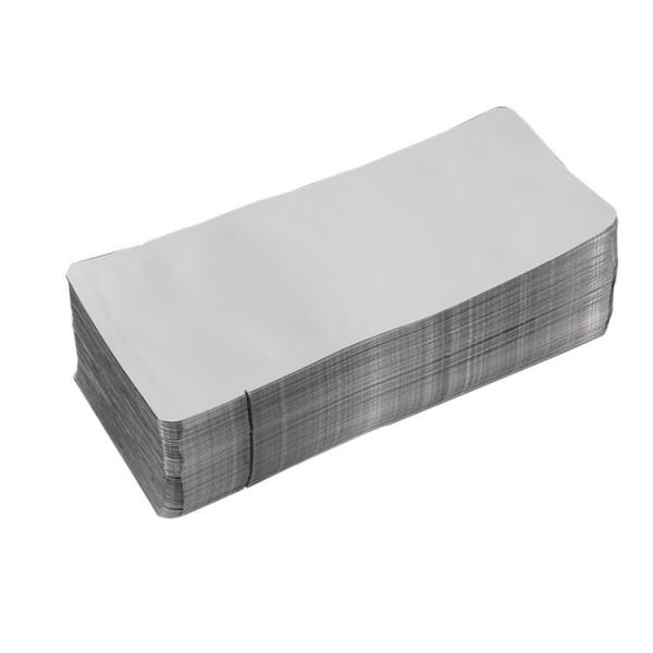 Flat Aluminum Foil Vacuum Bags , Mylar Frozen Food Packaging Bag With Tear