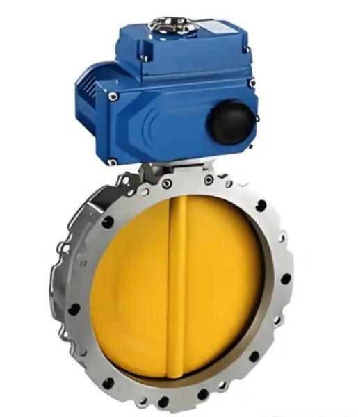 2in-12in Aluminum Alloy Stainless Steel304 316 Double Flange Electric Dust butterfly Valve with On-off or Regulating Control