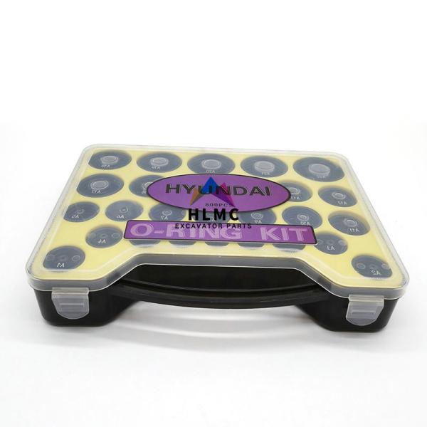 800 PCS Excavator Repair Oil Seal Rubber O-ring Kit Box For Hyundai