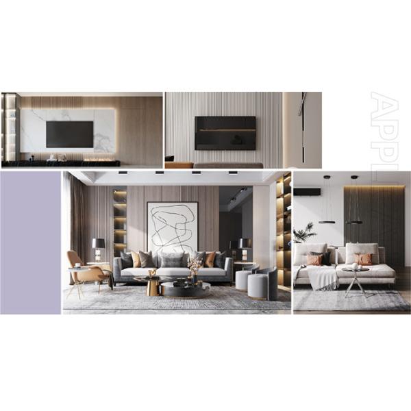 FSC Recycled Waterproof Inside Wall Paneling 3D Panel 159x26mm