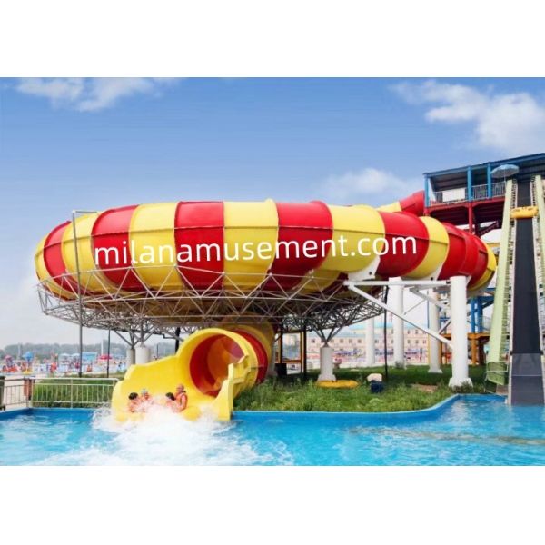 15.5m High and 18m Wide Tornado Water Slide For Adults And Teenagers