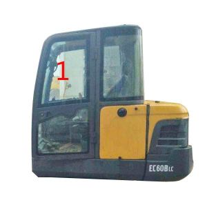 Doblez de cristal de la posición NO.1 del lado izquierdo del parabrisas de EC60 VOLVO resistente