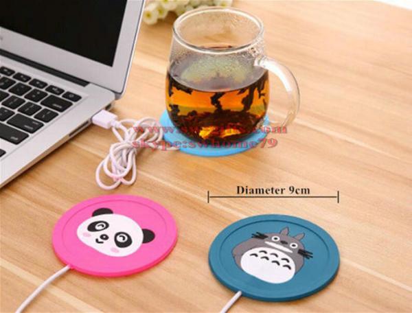 New Cartoon 5V USB Warmer Silicone Heat Heater for Milk Tea Coffee Mug Hot Drinks Beverage Cup Mat Pad best gift