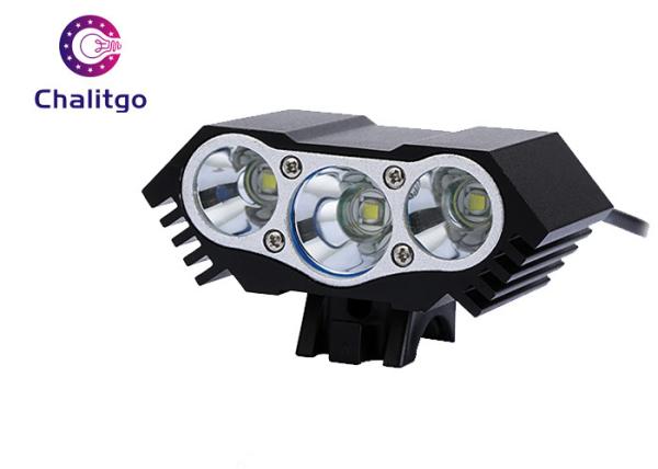 Aluminum Mountain Bike Front Light 2200 Lumens Weight 130g Acrylic Optical Len