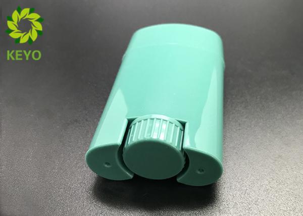 20ML Green Empty Deodorant Tubes , Plastic Cosmetic Tubes In Special Shape