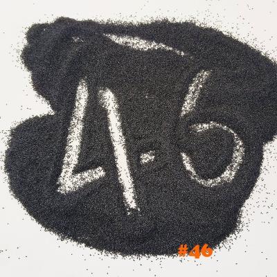 46 Sandblasting Wheel Black Fused Alumina 9.0 Mohs Aluminum Oxide Sandblasting