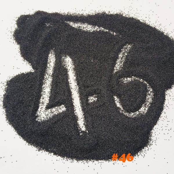 46 Sandblasting Wheel Black Fused Alumina 9.0 Mohs Aluminum Oxide Sandblasting