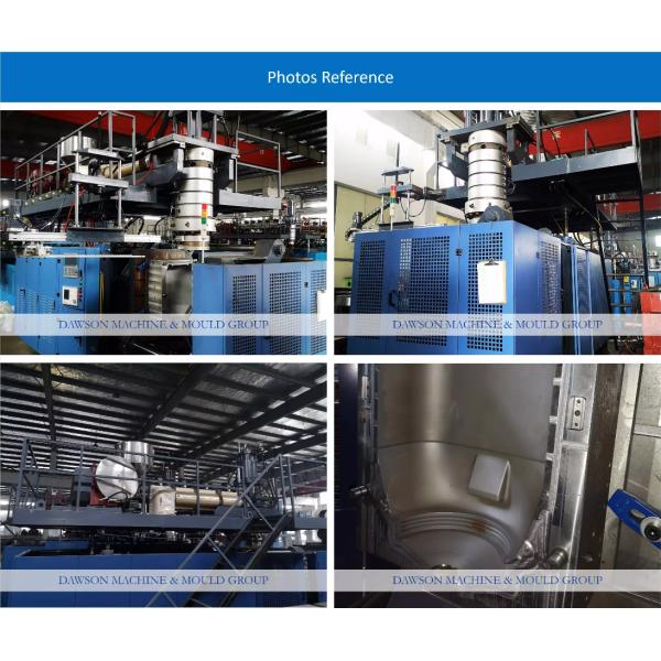 Plastic Drum Blow Molding Machine 50L 100L PLC Open Top Bottle