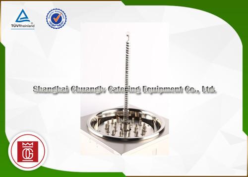 Stainless Steel Base With Glass Cover Electric Vertical Commercial Barbecue Grills Taller Style