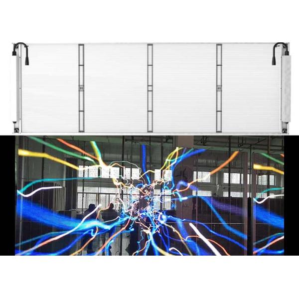 5500 Nits Brightness Transparent LED Screens Curtain Advertising LED Panel