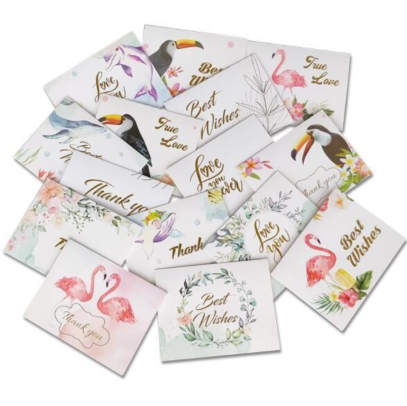 Hot Stamping Personalised Printed Cards 250gsm Paper Greeting Card With Envelope