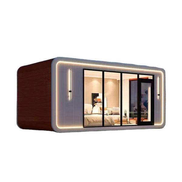 Traditional Prefab Apple Cabin Customize Prefabricated House Durable Steel Frame Apple Camping House High Quality Apartments