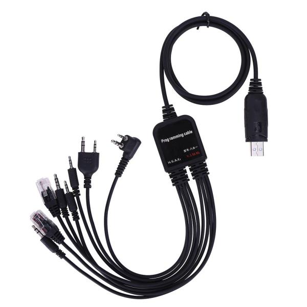8 in 1 Walkie Talkie USB Programming Cable for Motorola Baofeng HYT VX GMRS Output Power