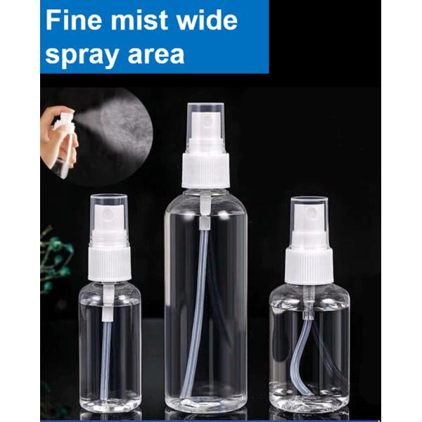 Transparent Empty 100ml Spray Bottles 50ml Pet Perfume Bottle