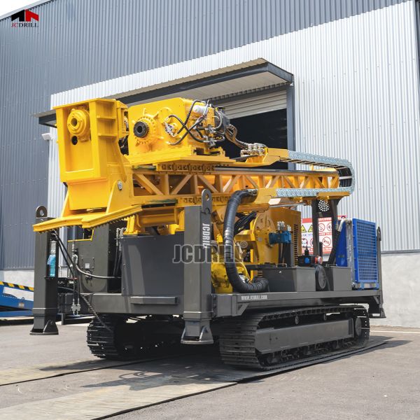 2000M Depth Crawler Mounted Fully Hydraulic Mining Core Drilling Rig For Geological Quarry Exploration
