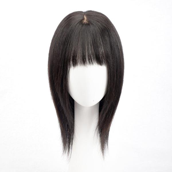 Perucas de estilo Extension de cabelo humano real com renda Perucas frontais de renda curta e reta