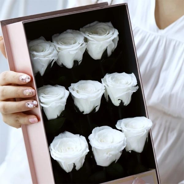 Selling China long life rose guns flower box gift  Preserved Flowers Christmas gift