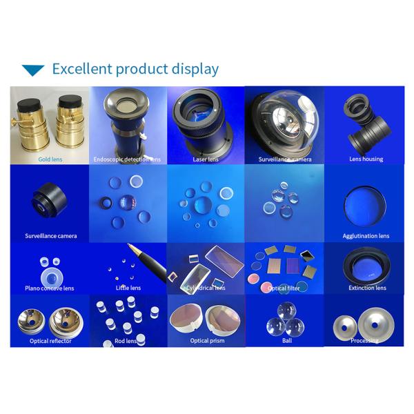 10mmx60mm Sapphire 0.5mm To 50mm Glass Rod Lens For Laser Machine