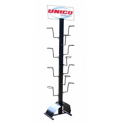 Demountable Clothing Display Racks Football Helmet Display Stand Metal For Stores