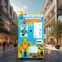 27-inch LCD Touch Screen Display Personalized Phone Case Vending Machine For Samsung Phone Models
