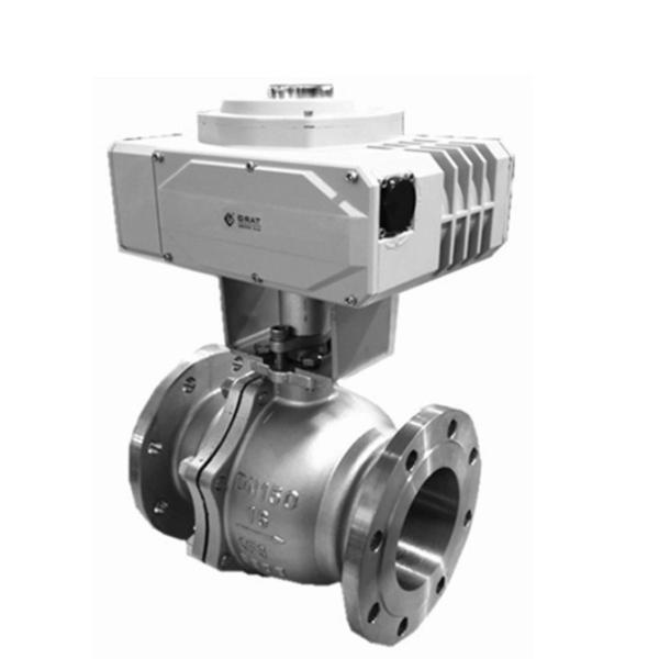 Class 150lb A216 WCB 2PC Electric Actuator Operated Ball Valve