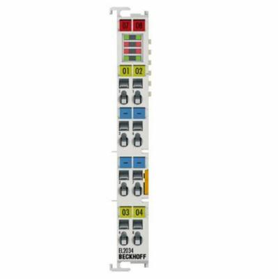 EL2034 Isolamento elétrico Beckhoff 500 V com tensão nominal 24 V CC -15 %/ 20 %