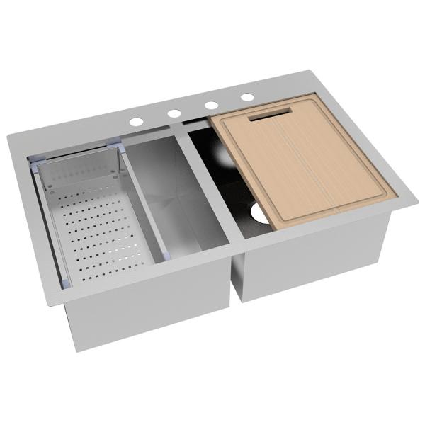 Multi раковина рабочего места кухни нержавеющей стали функции для квартиры