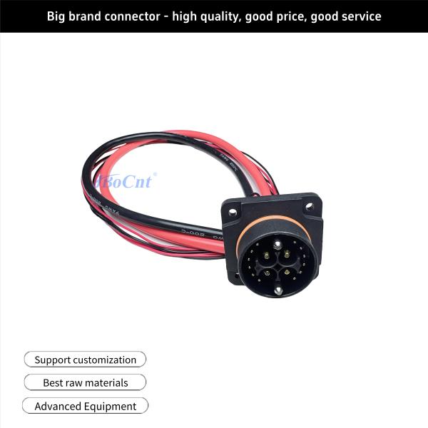 Jbocnt Group's new patented electric vehicle battery swap cabinet stacking connector IP68 electric vehicle battery replacement connector with guide pins for quick plugging and unplugging