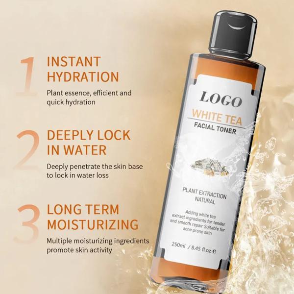 Toner facial blanchissant OEM pour l'hyperpigmentation, éclaircissant la peau