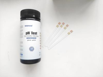 Tiras de papel do pH do teste 100pcs da urina e da saliva ao pH do corpo de teste