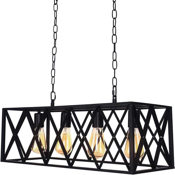 Vintage Chandeliers Iron Retro Kitchen Lamp E27 Edison Bulbs Stairs Store industrial chandelier(WH-VP-73)