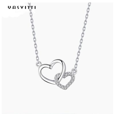 Women's Jewelry Classic 925 Sterling Silver Necklace Heart Necklace OEM