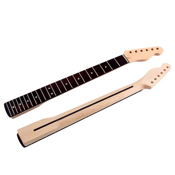 Cuello de guitarra de madera de rosa alto brillante en forma de C 6 cuerdas TL Cuello de bajo eléctrico