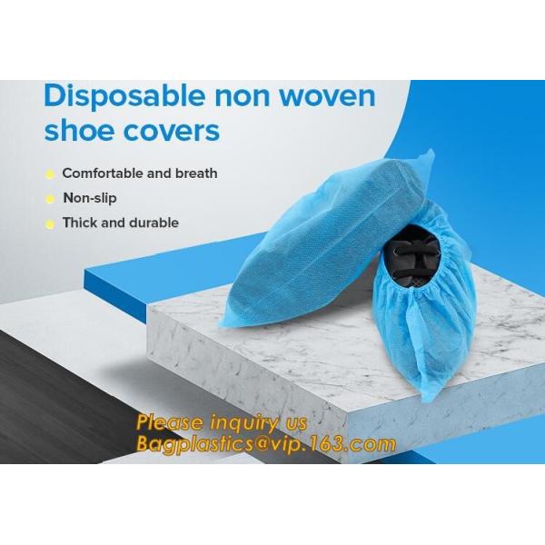 Disposable elastic pe/cpe non-woven shoes cover,Disposable waterproof CPE+PP non-woven shoe cover,Disposable nonwoven sh