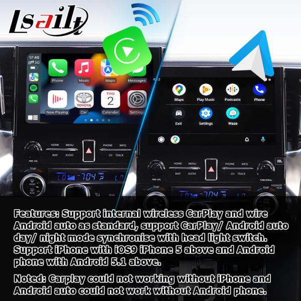 Android auto wireless carplay multimedia interface for Toyota Alphard Vellfire JBL