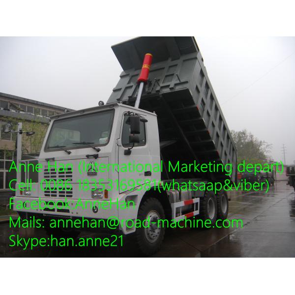 SINOTRUK 70 Tons Off Road Mining Dump Truck Tipper 6 By 4 Driving Model 371hp
