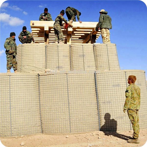 Военный диаметр стены BWG18-BWG22 барьера Hesco городищ