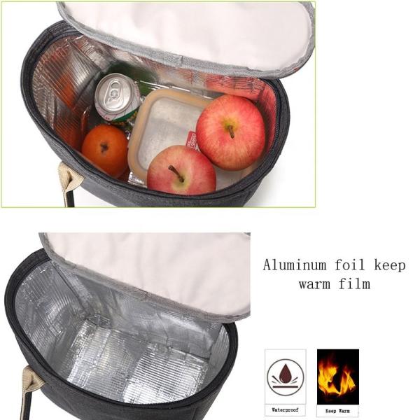 Water Resistant 23*15*25cm Insulated Cooler Bags Oxford +Pe Foam