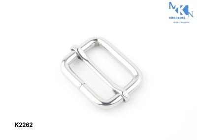 Fashion Style Belt Buckle Hardware , Shiny Silver Center Bar Belt Buckles