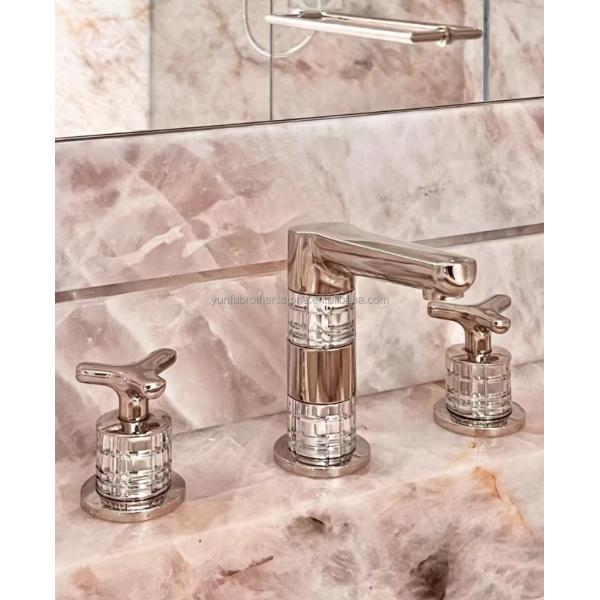 Big Slab Honed Cristallo Marble Stone for Luxurious Modern Hotel Bathroom Sink Design