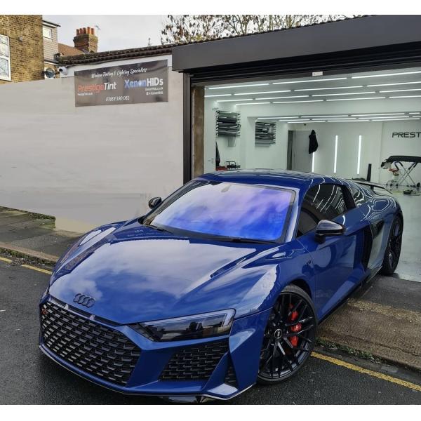 70% VLT Blue Reflective Chameleon Car Window Film 2mil PET