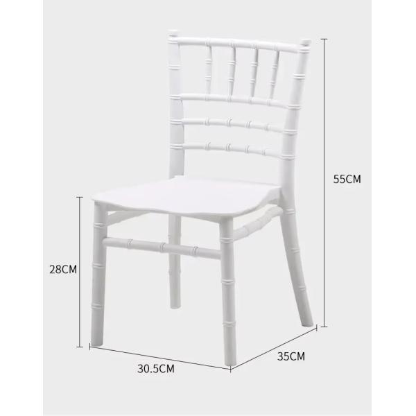 Chiavari Niños silla de plástico sillas de clase de PP para jardín de infantes