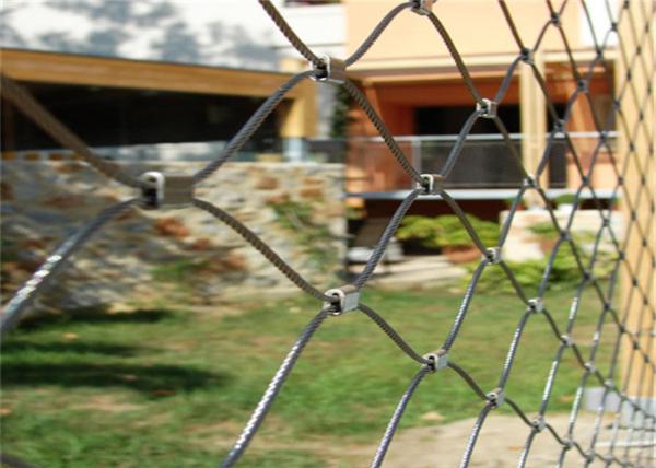 flexible stainless steel 304/316L Ferrule rope mesh for bridge special protective fence