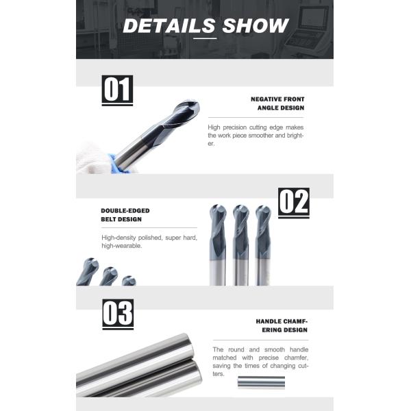 CNC Solid Carbide 35° Кольцевая носовая конечная мельница